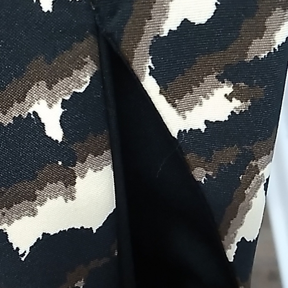 Oleg Cassini Dress sz 14 Black/ Taupe / Brown... - Picture 10 of 16